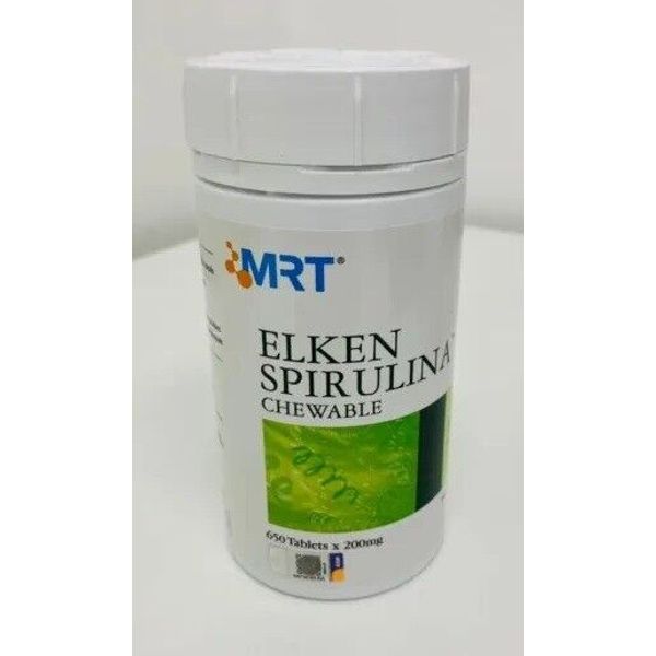 6 x ELKEN : ELKEN SPIRULINA 650 Tabs Balanced Nutrition Organic EXPRESS DELIVERY