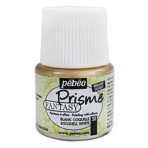 Pebeo Fantasy Prisme Multi Surface Craft Paint 45ml Pots (Eggshell White)