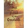 Sun Shining Through Trees  Path Along Trees Graduation Card From Mom and Dad