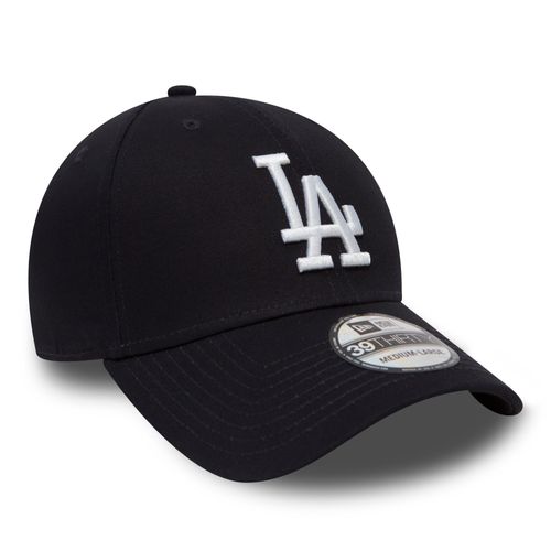 New Era Men's MLB Basic LA Dodgers 39Thirty Stretch Back Baseball Cap, Blue (Navy), Medium (Manufacturer Size:Small/Medium)