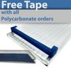 SAMPLE - Polycarbonate Roofing Sheets Various Colour and Thickness (Approx 10cm x 10cm)
