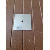 Square Polished Chrome Backplates For Cabinet Knobs 2 In.
