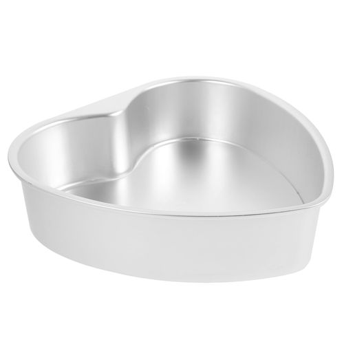 Cabilock Heart-Shaped Cake Mold Aluminum Baking Pan for Weddings Birthdays and Anniversaries - 9.64X9.64X2.55 Inches Perfect for Chocolate Vanilla and Cheesecakes