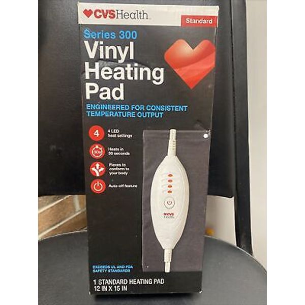 🔥CVS Health Series 300 Vinyl Heating Pad 12in x 15in 🆕 (SB)