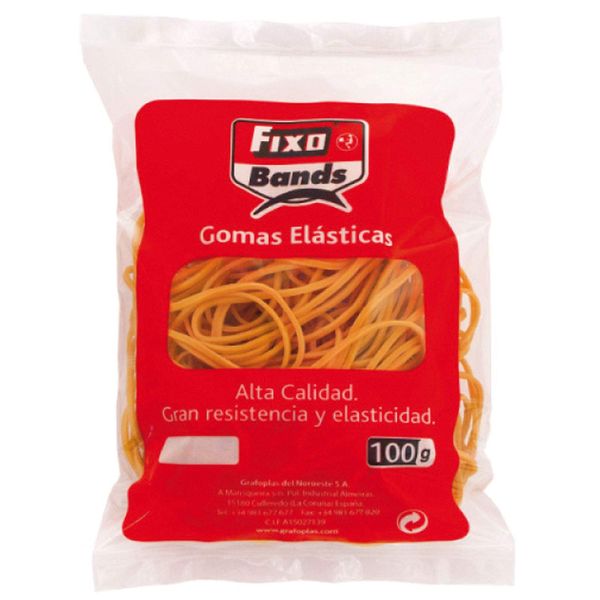 Fixo 100g Multicolour Rubber Bag 1.5mm x 8cm 45240