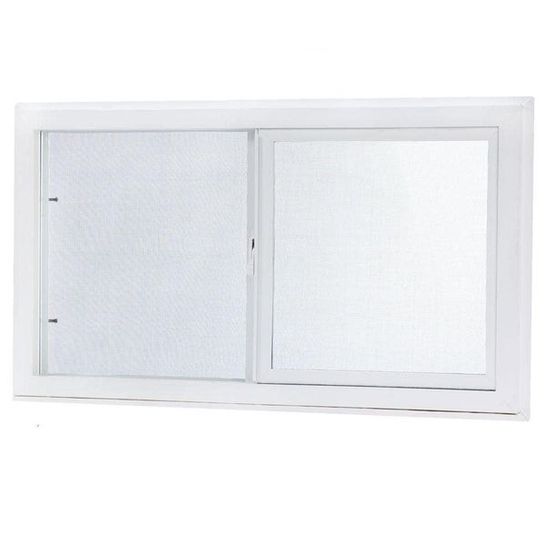 TAFCO WINDOWS Sliding Vinyl Window 31.75"x17.75" Left-Hand Insulated Glass White