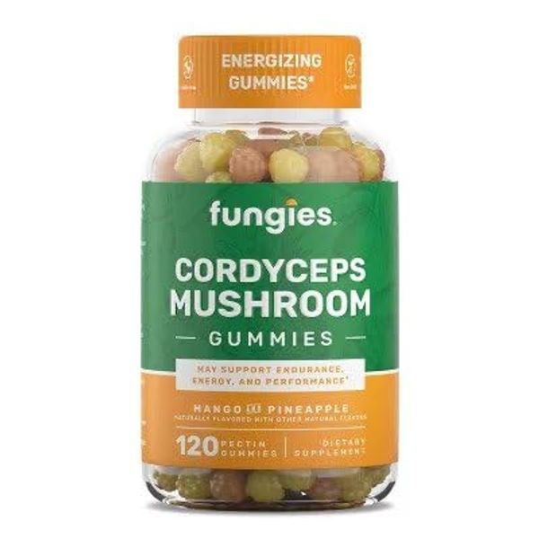 Fungies Cordyceps Mushroom Gummies, Mango & Pineapple - 120 Gummies