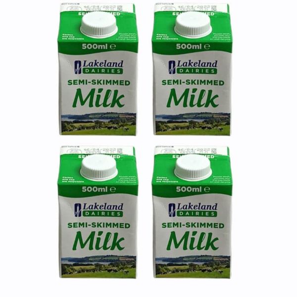 4 x 500ml UHT Semi-Skimmed Milk