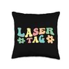 Laser Tag Game Player Team Throw Pillow