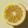 Pepita Needlepoint kit: Lemon Slice, 10" x 10"