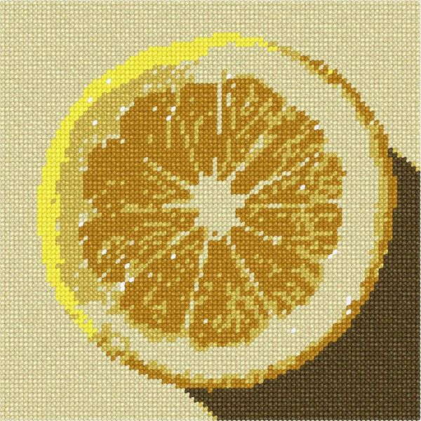 Pepita Needlepoint kit: Lemon Slice, 10" x 10"