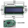 ECSiNG 2PCS 1602 LCD Display Module 16x2 Serial LCD Blue Background with White Text Display Board DC 5V 80x36mm Compatible with A-rduino Raspberry Pi