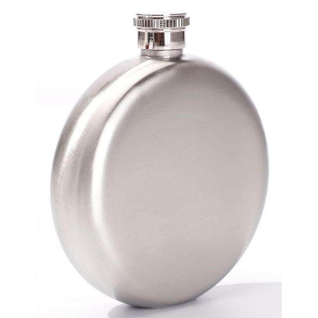 Audiophile Hip Flask Stainless Steel Bottle 5oz 5oz Round