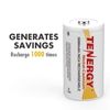 Tenergy D 5000mAh NiCd Button Top Rechargeable Battery