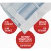 (2 Pack) 7' x 9' Clear Vinyl Tarp, 22 oz Vinyl