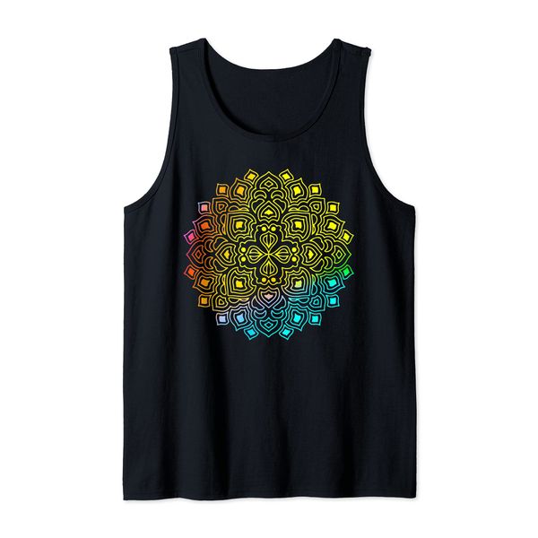 Mandala Peaceful Rainbow Tank Top