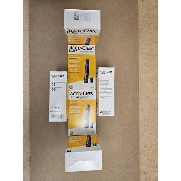 Accu-Chek FASTCLIX 200 PLUS 4 LANCETS + Accu-Chek FastClix Lancing Device (Finger Pricker)