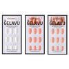 GELAVU Flexible Press On Nail Tips, White Basic, Set of 3