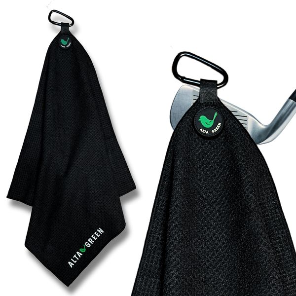 [Official] Alta Green Golf Towel Magnetic Carabiner Black