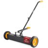 Pyle 24” Heavy-Duty Magnetic Sweeper w/ Wheels- Strong  & Durable Construction
