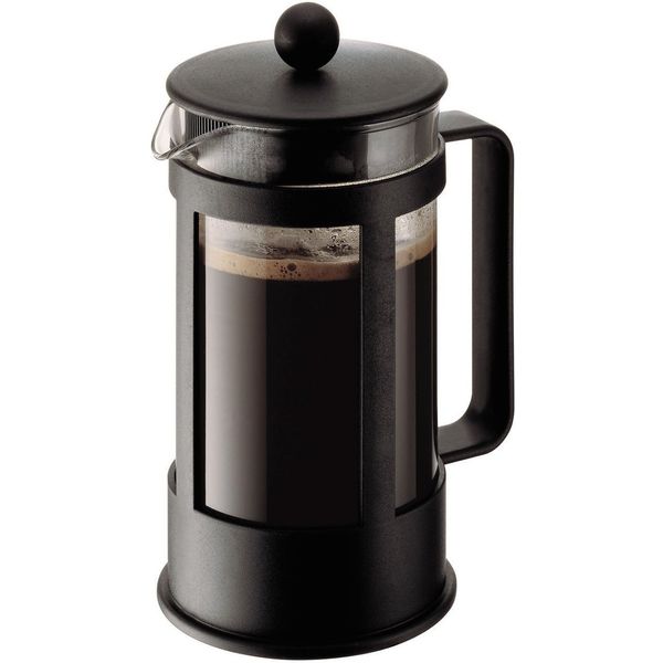 Bodum KENYA Kaffeebereiter (French Press System, Spülmaschinengeeignet, 1,0 liters) schwarz