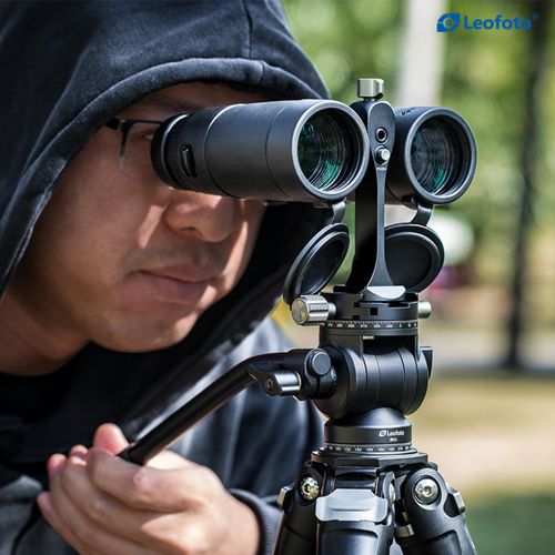 Leofoto BC-03 Binocular Adapter, Universal Binocular Stud, Safety Lock, 1/4" Mounting Thread, Arca Compatible