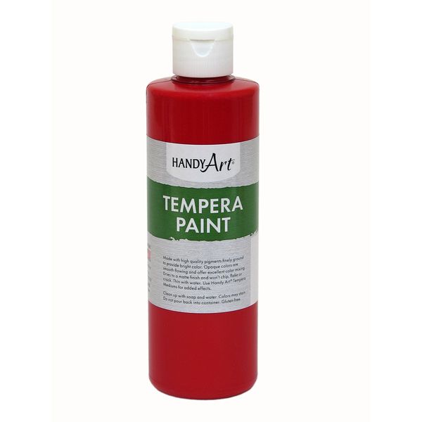 Handy Art Tempera Paint 8 ounce, Red,206-020