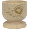 'Great White Shark Bite' Wooden Egg Cup (EC00023283)