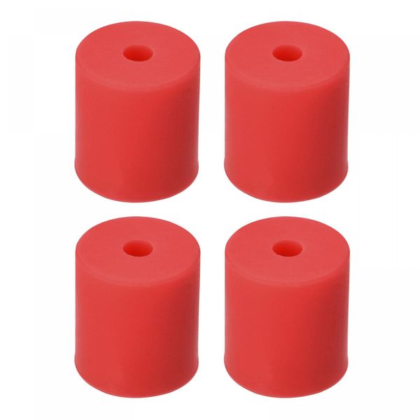 uxcell Silicone Leveling Column Silicone Buffer 18mm Red Heat Resistant for 3D Printer Hot Bed 4pcs