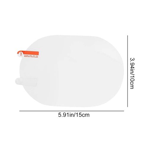 2 Pcs Car Rearview Mirror Films - Anti Fog, Rainproof, Waterproof Car Mirror Rain Protector Film for Cars, Trucks, Vans, Motorcycles