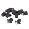 sourcing map 10 Pcs 3 Poles 4.0mm x 1.7mm DC Power Jack Socket PCB Mount Connector