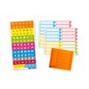 weekview Labels M Set | Repositionable Labels with Practical Tab