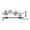 Palm Leaf Stencil, 9.5 x 3 inch - Classic Art Deco Leaf Border
