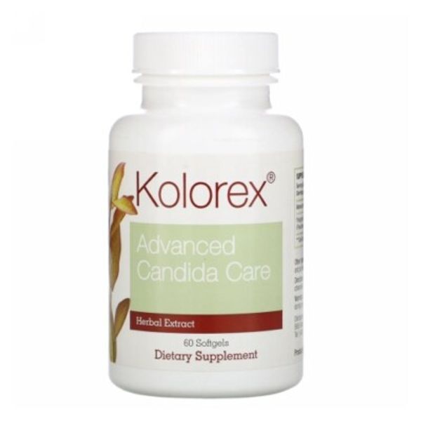 Kolorex Advanced Candida Care 60 Soft Gels By Kolorex