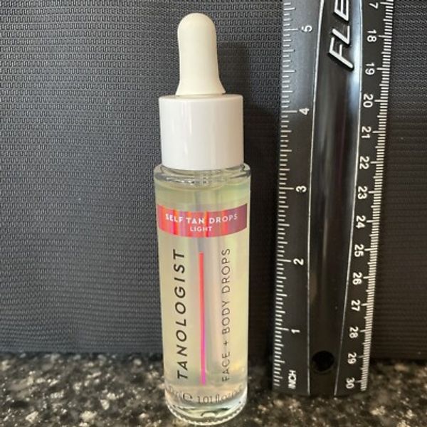 New Tanologist Self Tan Tanning Drops Face + Body 1.01 Oz./30ml Light