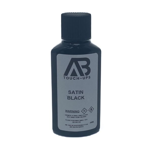 SATIN BLACK ALLOY WHEEL PAINT TOUCH UP BOTTLE 30ML