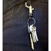 Snap Bolt 9 Key chain Hooks Lightweight Durable Black Plastic Spring Snap Hooks