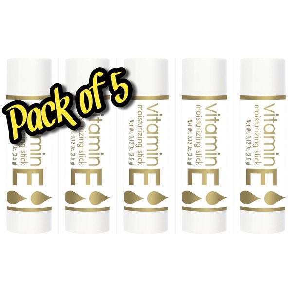 5x Nature's Truth Vitamin E Moisturizing Stick Lip Balm 0.12 oz (5pk)