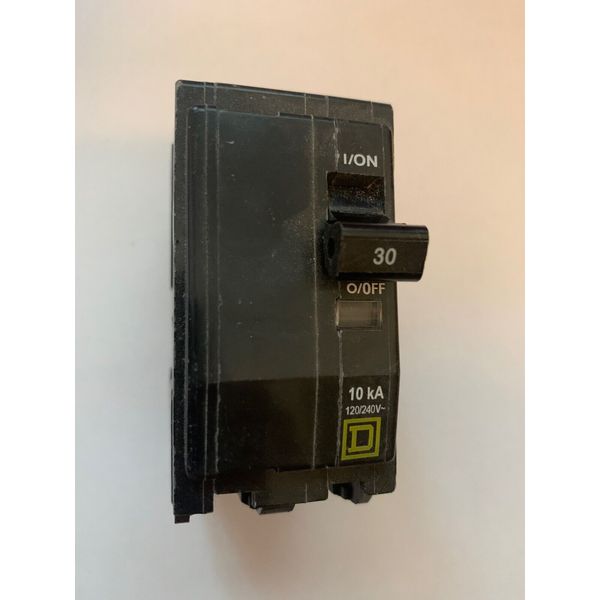 SQUARE D 30 AMP DOUBLE POLE 2P 30A CIRCUIT BREAKER TESTED