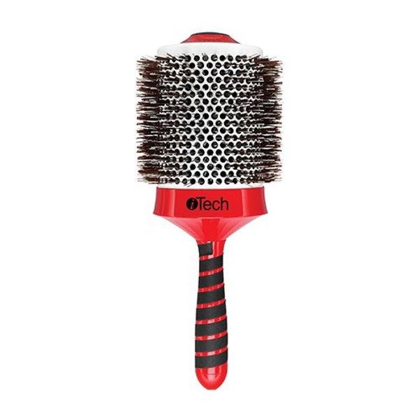 iTech Magnetic Tourmaline Boar and Nylon Bristle Hair Brush 4 1/4"