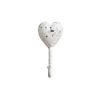 Melody Maison White Distressed Metal Heart Wall Hook