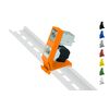 Keystone Hutschienenhalter / DIN Rail bracket (35mm), Typ Mini-Dual (Orange)