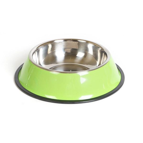 Pet Paradise Dual-Use Stainless Steel Pet Bowl - Green / 15