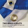 NWFlags Mongolia Flag 5ft x 3ft 75d Premium Polyester Suitable For Flagpoles | Strong Polyester 5x3 foot material flag with Eyelets