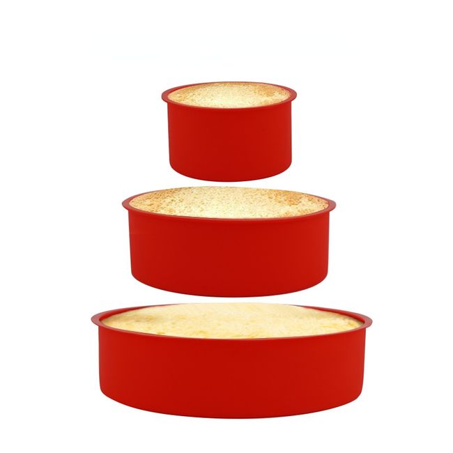 3 Piece Cake Pan In 4/ 7 /9 Round Non-stick Baking Pan 11cm