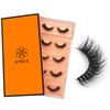DYSILK 5 Pairs 6D Lashes Faux Mink Eyelashes Cat Eye Fluffy Natural Look False Eyelashes Long Lashes Pack Mink Lashes Soft Reusable Eye Lashes |Cat-Eye 8-15mm