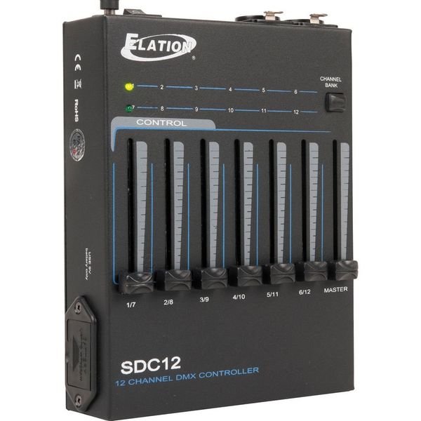 ADJ Products SDC12, 12 Channel Basic DMX Controller, Easily Fade and Dim Mult...