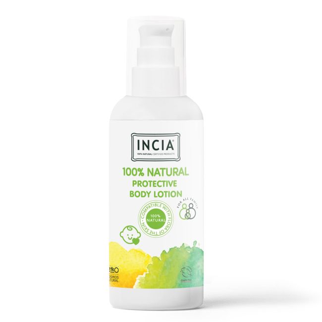 INCIA%100 Doğal Koruyucu Vücut Losyonu Sprey Yenidoğan Bebek Çocuk İçin Limon Okaliptus Vegan 100 ml