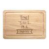 Trust Me I'm A Page Boy Rectangular Wooden Chopping Board
