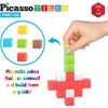 Picasso Cubes 1” Magnetic Puzzle Cubes 108 Piece Magnet Construction Building...